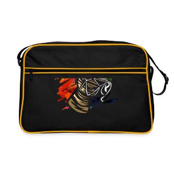 Afrobeat Fela Kuti Funk - Retro Tasche - Schwarz/Gold - Vorne