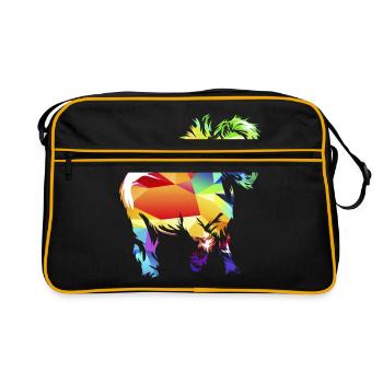 poney Shetland - Sac Retro - noir/or - Devant