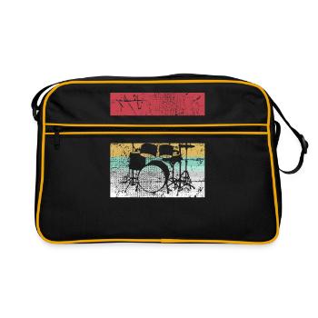 Drums - Retro Bag - black/gold - Front