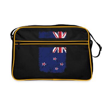 nouvelle-Zélande - Sac Retro - noir/or - Devant