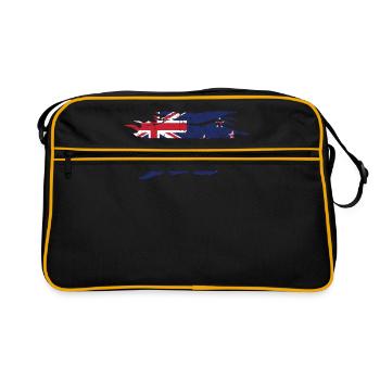 nouvelle-Zélande - Sac Retro - noir/or - Devant