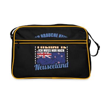 nouvelle-Zélande - Sac Retro - noir/or - Devant