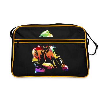 Anesthésiste - Sac Retro - noir/or - Devant