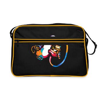 Anesthesiologist anesthesia - Retro Bag - black/gold - Front