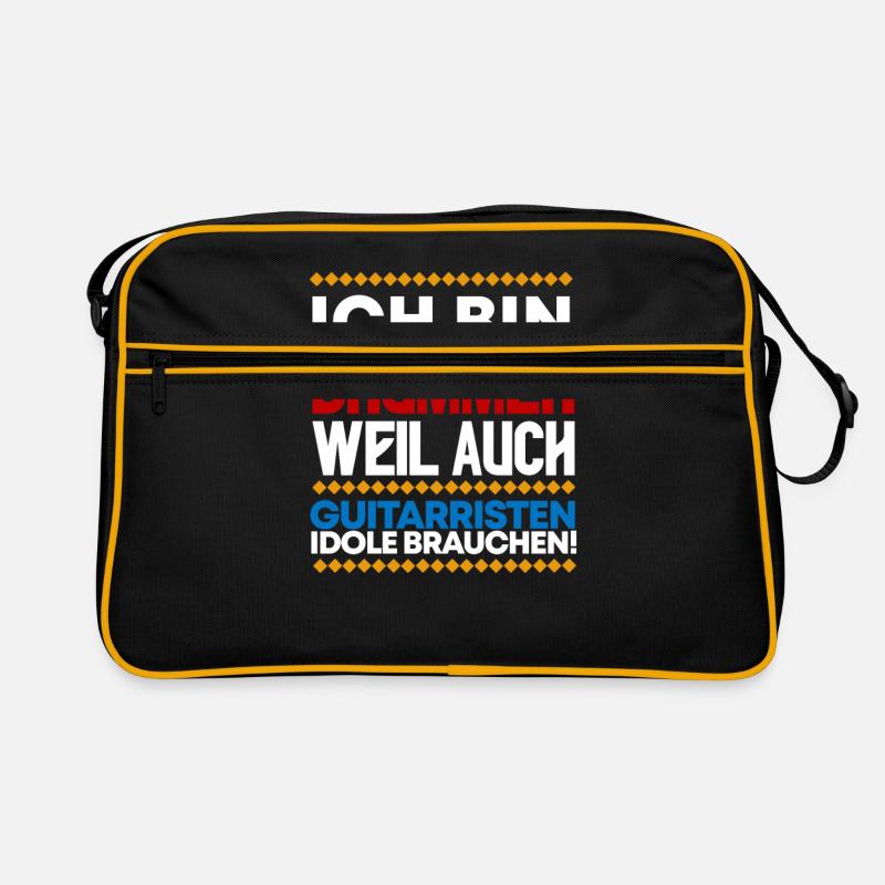 Schlagzeug - Retro Tasche - Schwarz/Gold