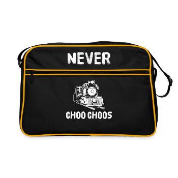 Train trains model railway railway gift - Retro Bag - black/gold - Front