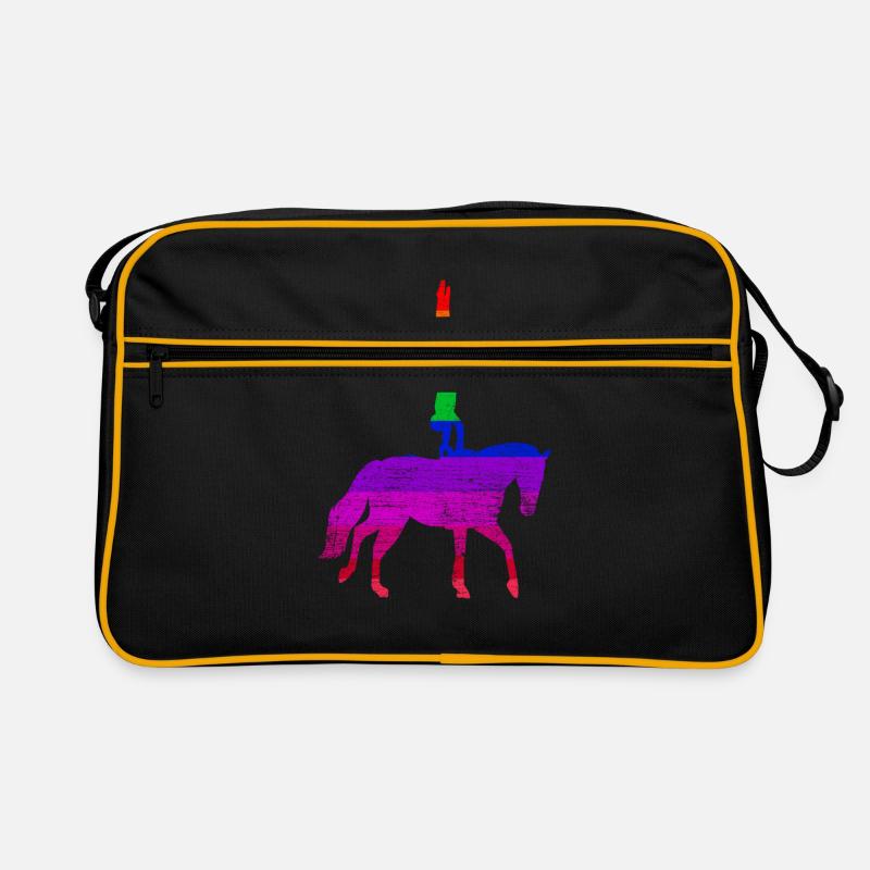 Voltigieren - Retro Tasche - Schwarz/Gold