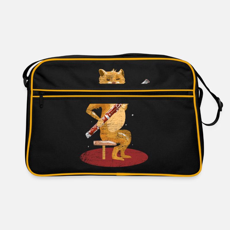 Fagott Katze Retro Tasche