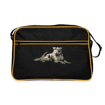 Hovawart - Sac Retro - noir/or - Devant