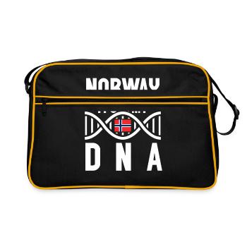 Norwegen - Retro Tasche - Schwarz/Gold - Vorne