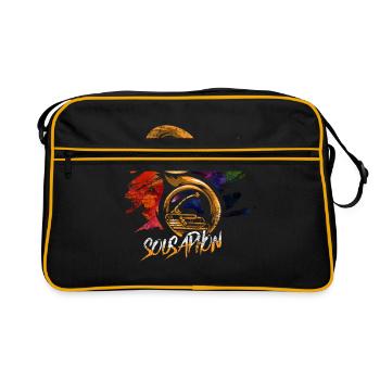 Cadeau sousaphone - Sac Retro - noir/or - Devant
