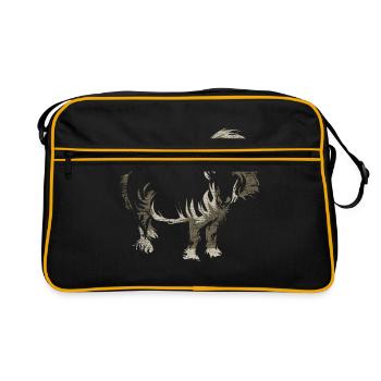 Cadeau de poney Shetland - Sac Retro - noir/or - Devant