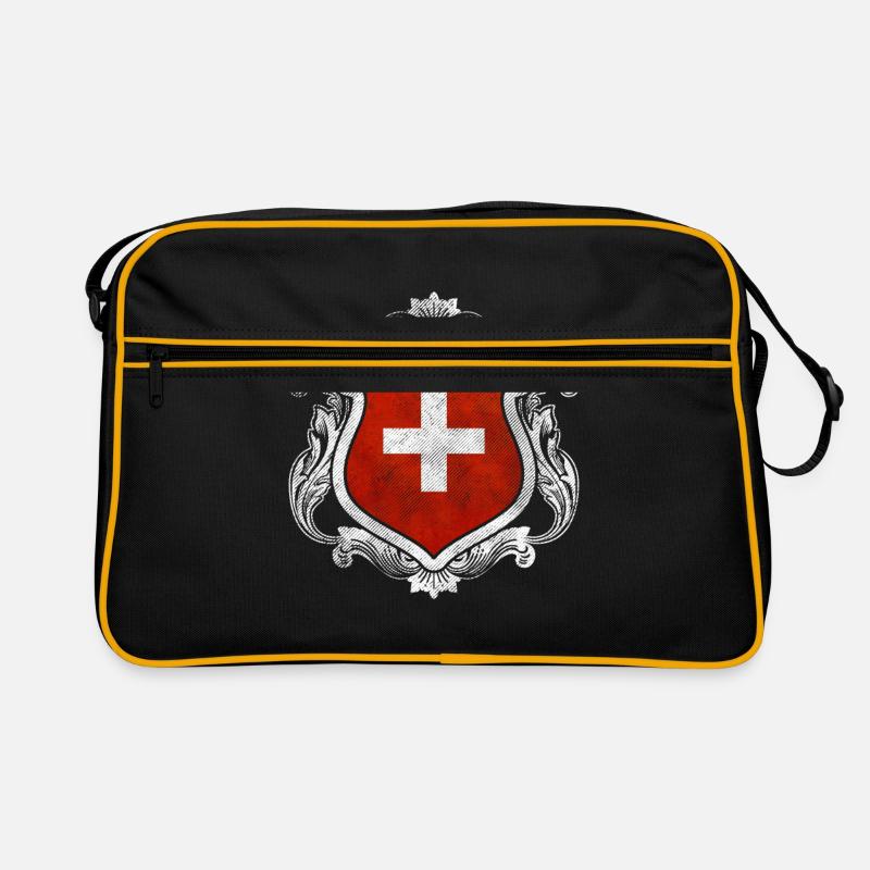 Suisse - Sac Retro - noir/or