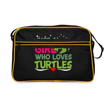 Tortue - Sac Retro - noir/or - Devant