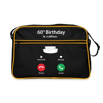60e anniversaire - Sac Retro - noir/or - Devant