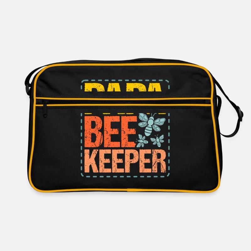 Imker Bienenzüchter - Retro Tasche - Schwarz/Gold