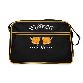 Rente - Retro Tasche - Schwarz/Gold - Vorne