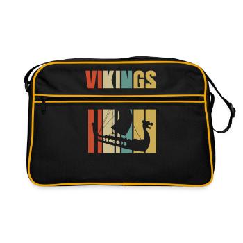 Vikings Vikings - Sac Retro - noir/or - Devant