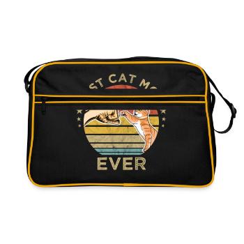 Best Cat Mom Ever For the best cat mom cat - Retro Bag - black/gold - Front