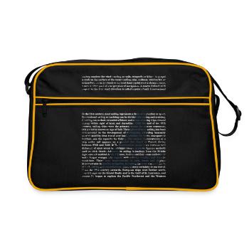 Cadeau de voile pour voilier - Sac Retro - noir/or - Devant