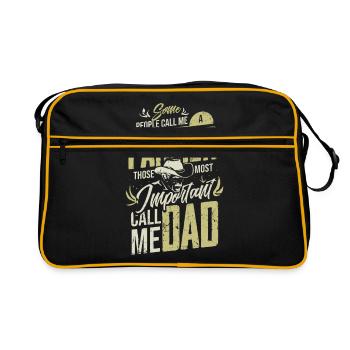 Papa fermier - Sac Retro - noir/or - Devant