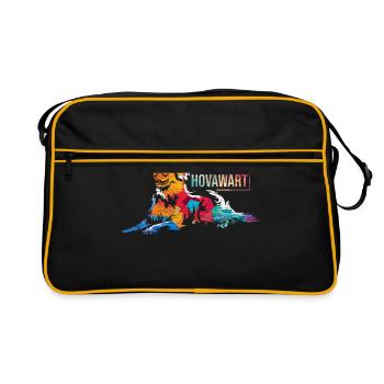 Chien Hovawart - Sac Retro - noir/or - Devant