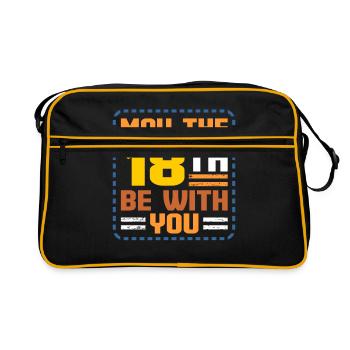18th birthday - Retro Bag - black/gold - Front