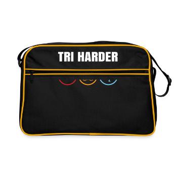 Triathlon - Retro Tasche - Schwarz/Gold - Vorne