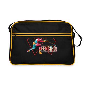 Cadeau d'escrime - Sac Retro - noir/or - Devant
