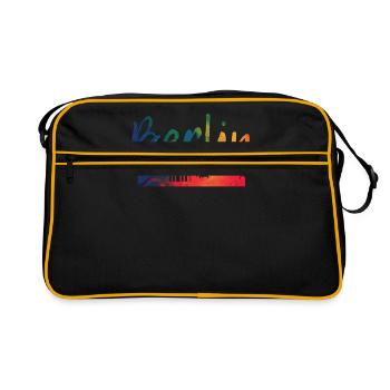 Berlin - Retro Tasche - Schwarz/Gold - Vorne