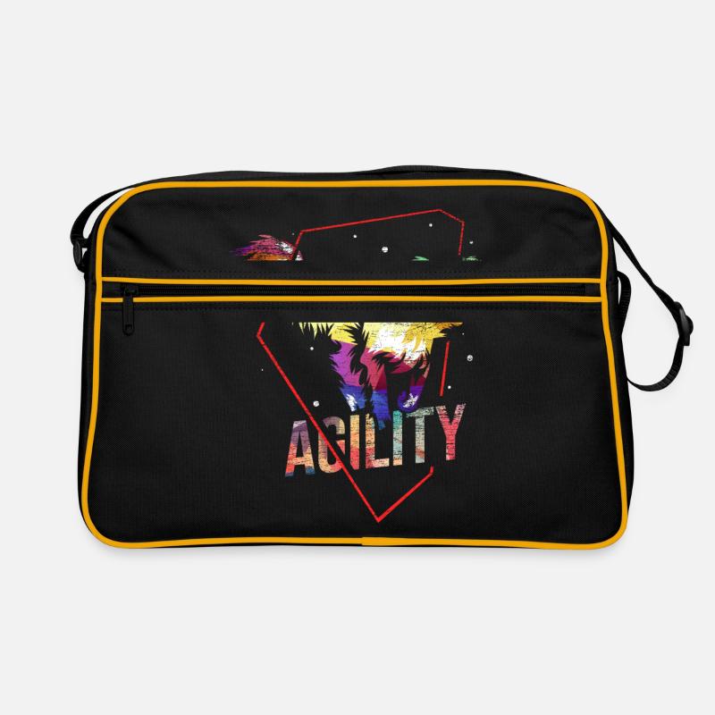 Hunde Agility Geschenk Retro Tasche