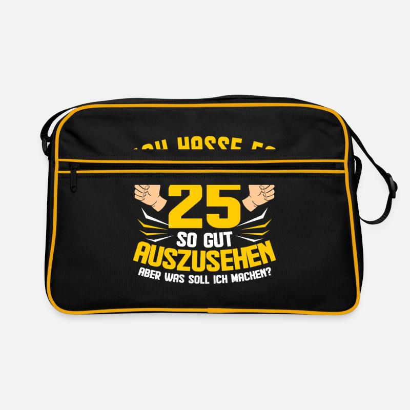 25. Geburtstag Retro Tasche