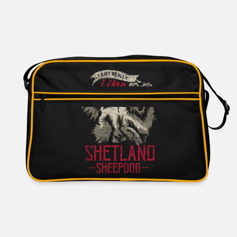 Shetland Chien de berger Cadeau Sac Retro
