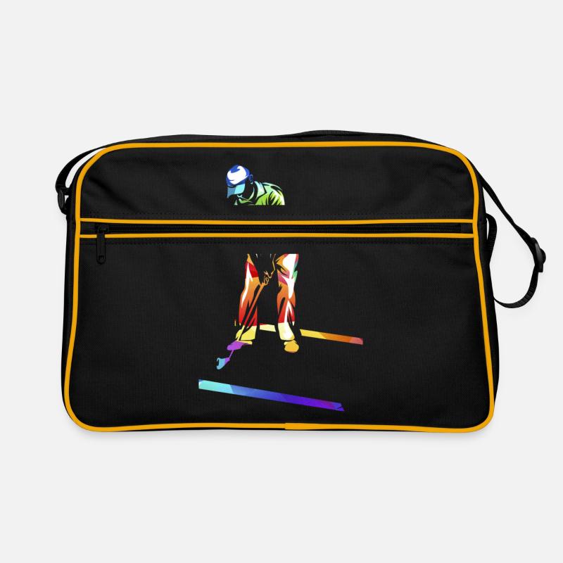 Minigolf - Retro Tasche - Schwarz/Gold