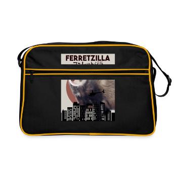 Ferret - Retro Bag - black/gold - Front
