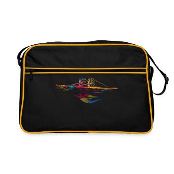 Cadeau d'aviron - Sac Retro - noir/or - Devant