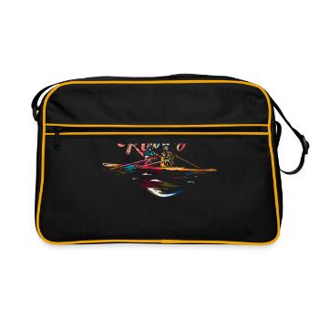 Cadeau d'aviron - Sac Retro - noir/or - Devant