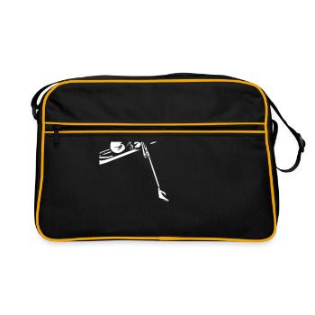 Cadeau d'aviron - Sac Retro - noir/or - Devant