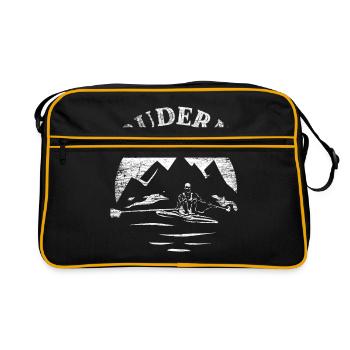 Cadeau d'aviron - Sac Retro - noir/or - Devant