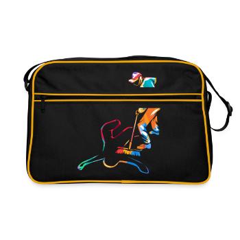 Cadeau de nettoyeur de scène de crime - Sac Retro - noir/or - Devant