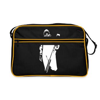 Nettoyeur de scène de crime - Sac Retro - noir/or - Devant