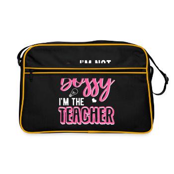 teacher - Retro Bag - black/gold - Front