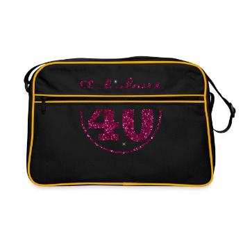 40e anniversaire - Sac Retro - noir/or - Devant