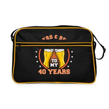 40e anniversaire - Sac Retro - noir/or - Devant