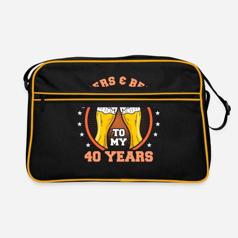 40. Geburtstag Retro Tasche