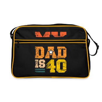 40e anniversaire - Sac Retro - noir/or - Devant
