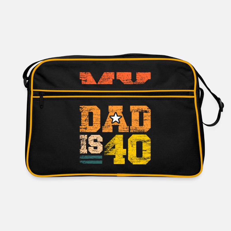 40. Geburtstag Retro Tasche