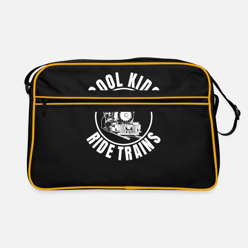 Zug - Retro Tasche - Schwarz/Gold