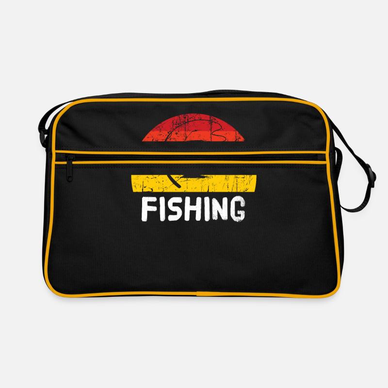 Fischen Retro Tasche