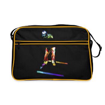 golf gift - Retro Bag - black/gold - Front